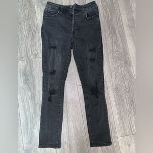 Forever 21 Black Distressed Jeans